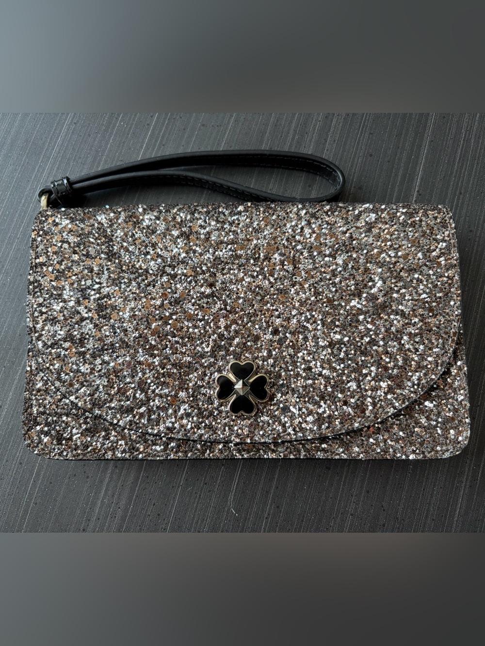 Kate Spade Odette Glitter Wristlet Wallet NWOT